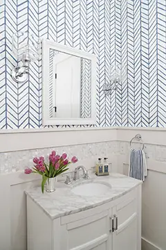 Bathroom interior design detail in Charleston, SC